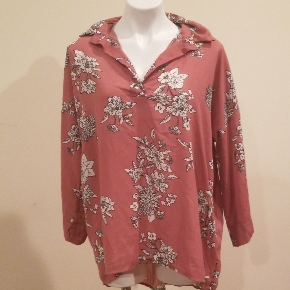 Truly 4 You. Taupe pullover blouse